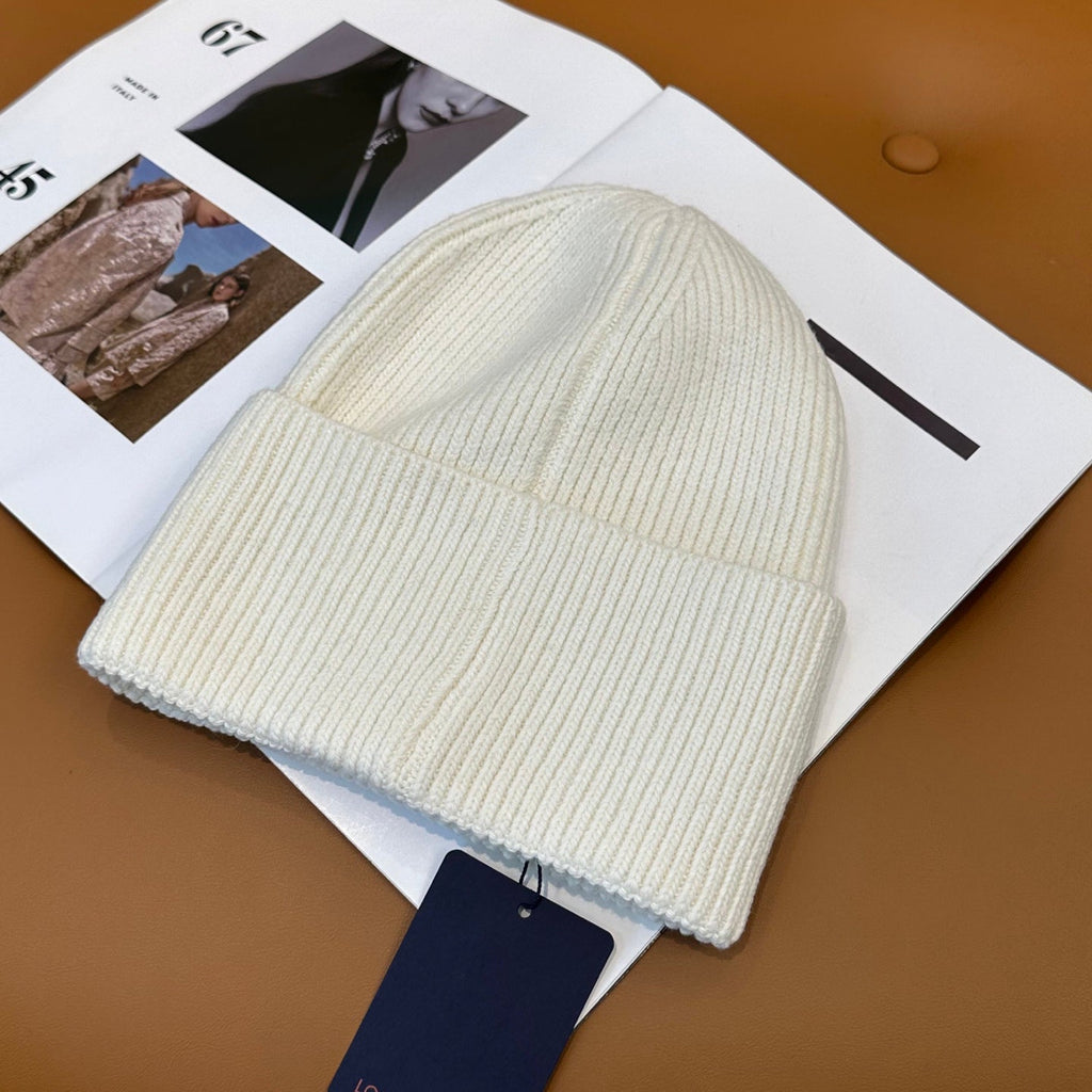 Unisex Knitted Hat White