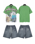 Godspeed Astronaut Graphic Tee and Shorts Set — front